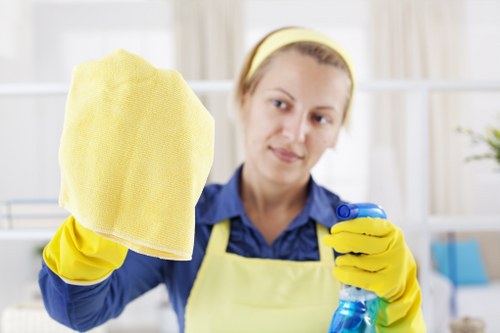 Local cleaners working in a Belsizepark apartment