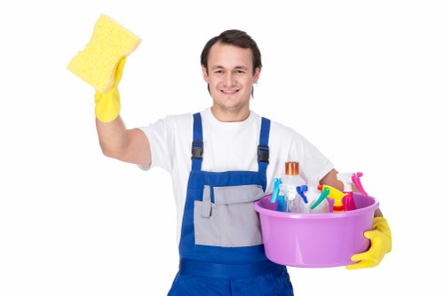 Professional cleaners in Belsizepark helping maintain a spotless home