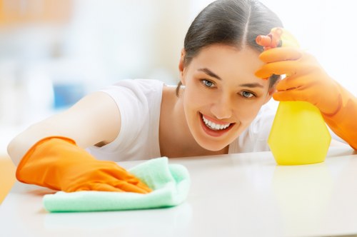 Cleaning staff handling service changes and scheduling arrangements