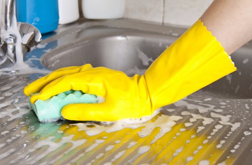 Detailed bathroom cleaning in a Belsizepark rental property