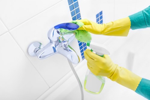 Accessible cleaning service content displayed clearly on a device