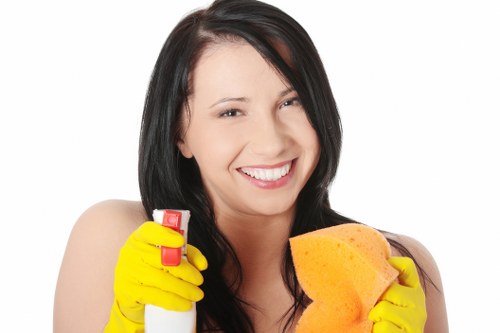 Commercial cleaners working in a Belsizepark office or retail property